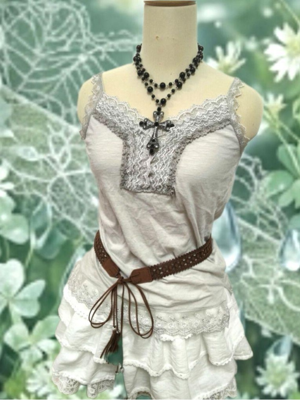 moving sale π - light purple fairy grunge layering lace cami
